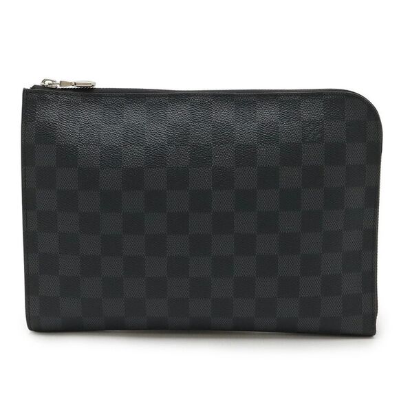Louis Vuitton Damier Graphite Pochette Jour PM Clutch - Picture 1 of 8